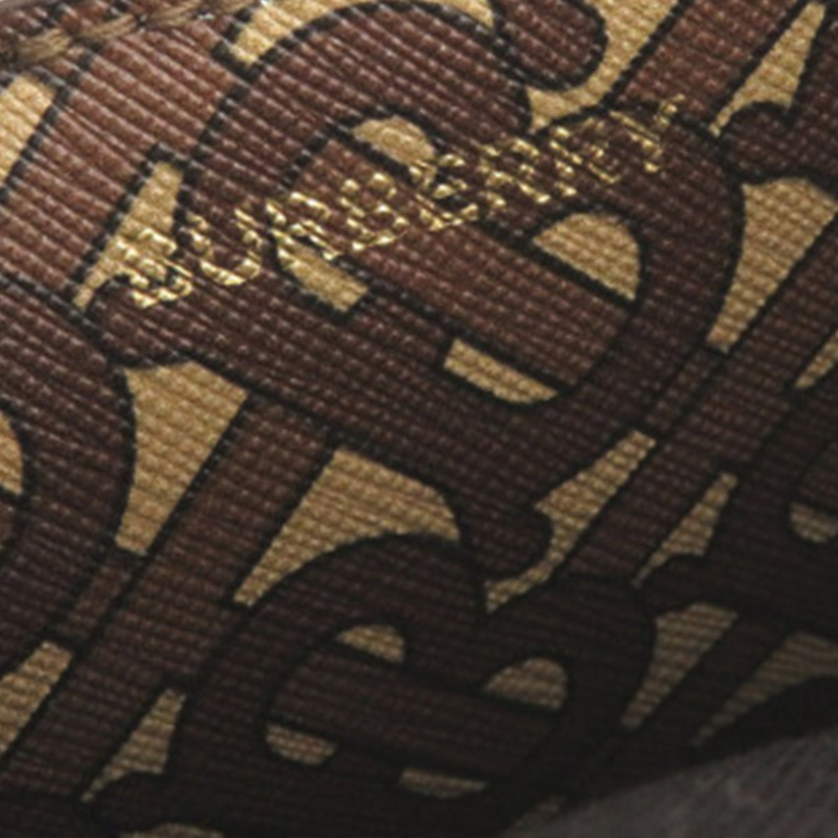 Burberry Small TB Monogram E Canvas and Studded Leather Vertical Tote