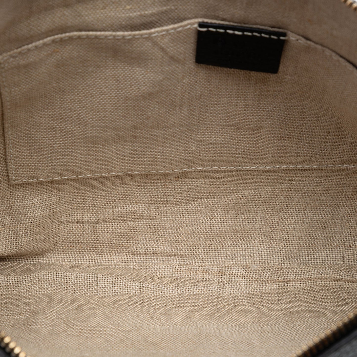 Gucci Calfskin Bamboo Tassel Clutch