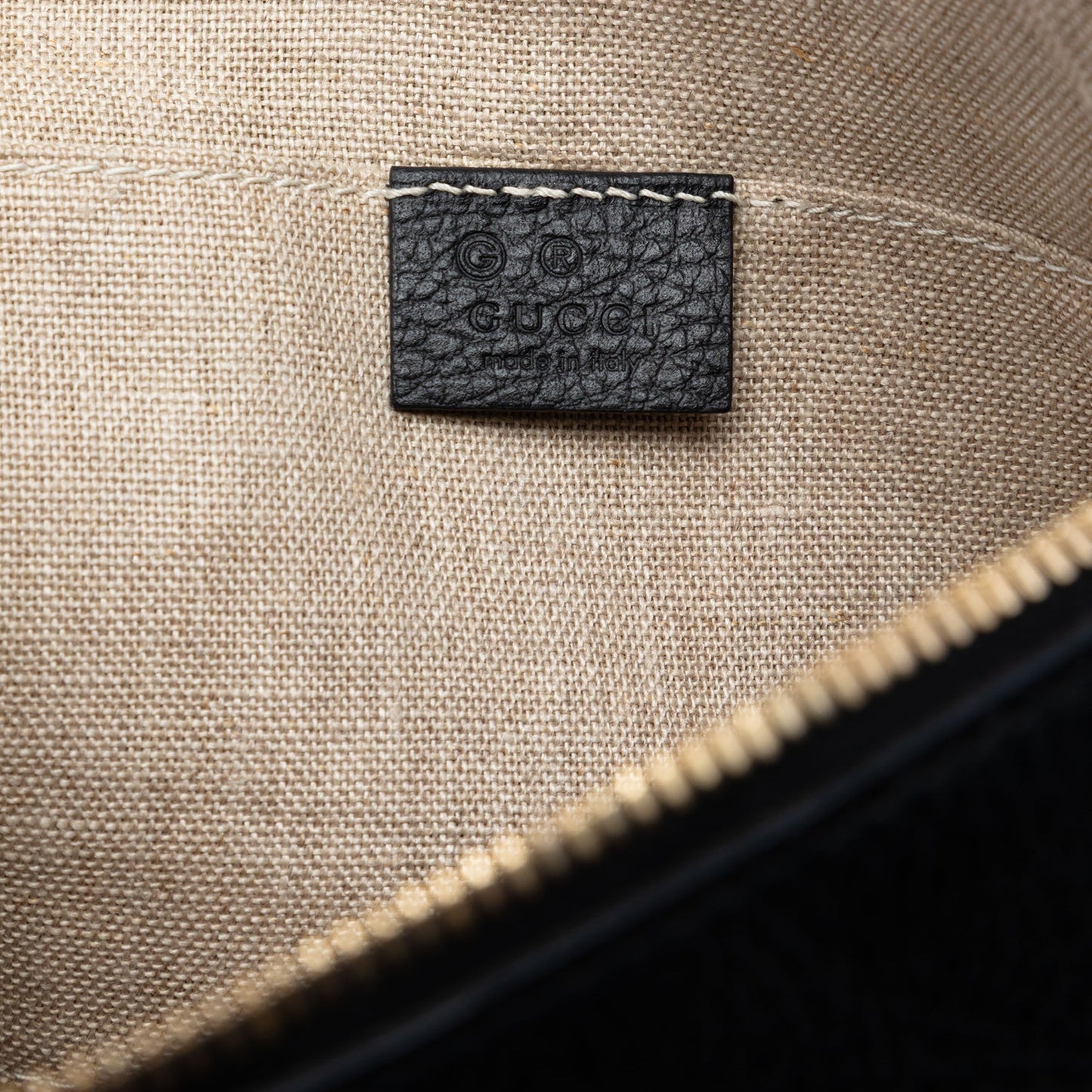 Gucci Calfskin Bamboo Tassel Clutch