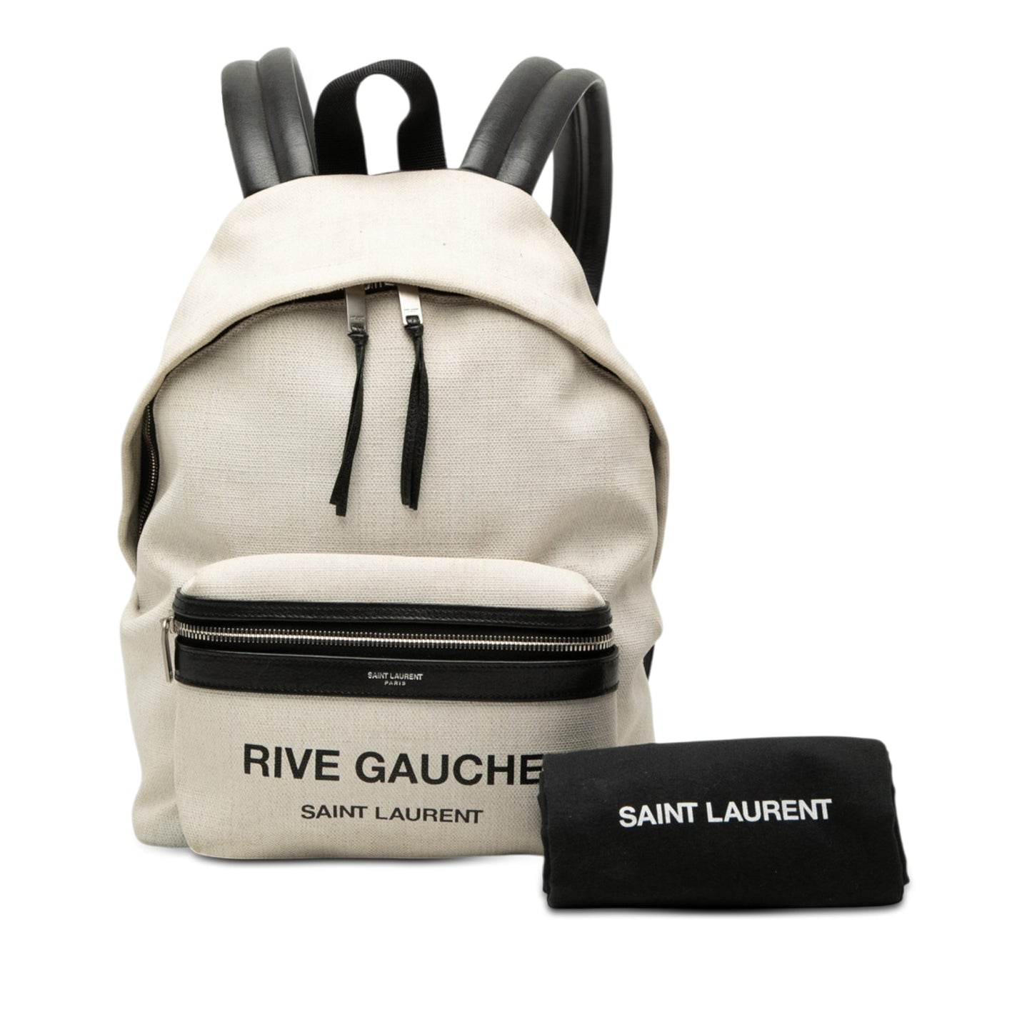 Saint Laurent Canvas Rive Gauche City Backpack