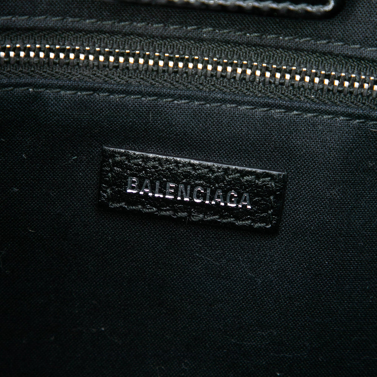 Balenciaga Patent Logo Shopping Tote XXS