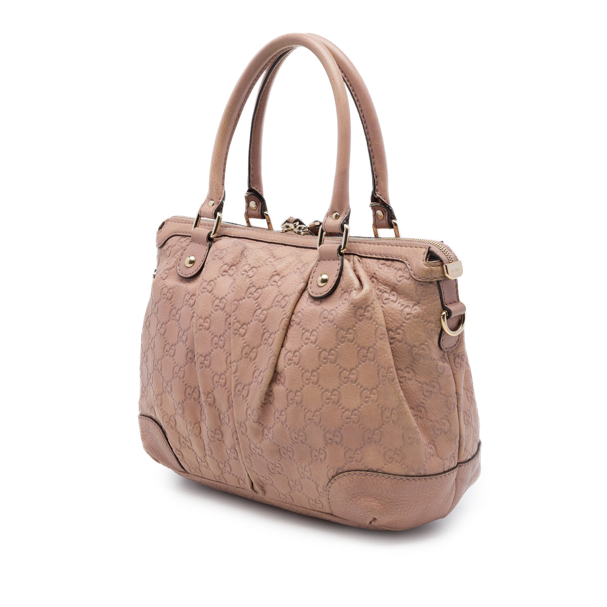 Gucci Guccissima Sukey Satchel — Brown