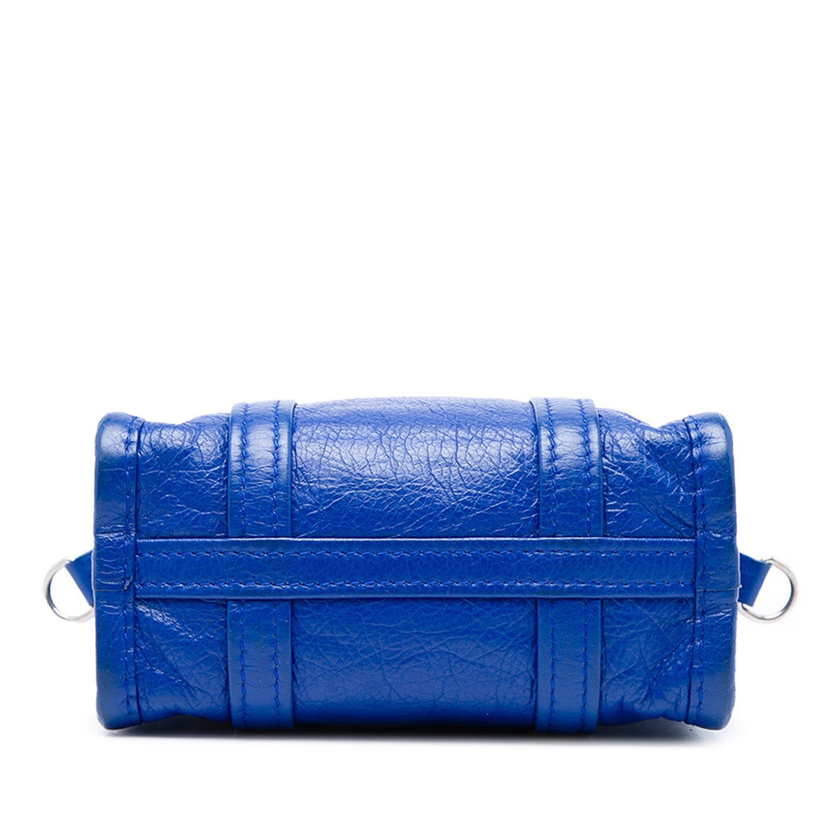 Balenciaga Lambskin Bazar Shopper Satchel XXS — Blue