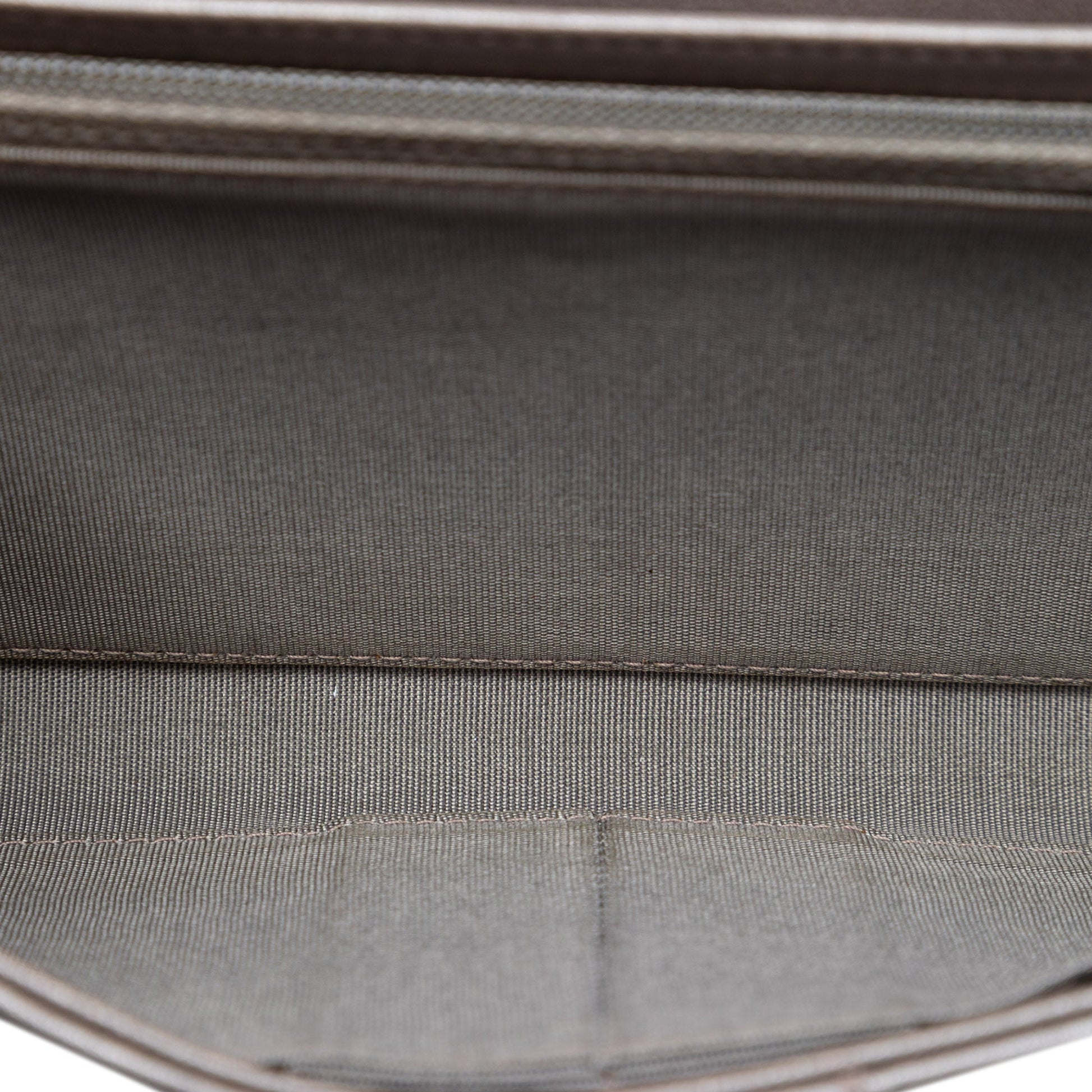 Chanel Quilted Metallic Lambskin Boy Clutch On Chain