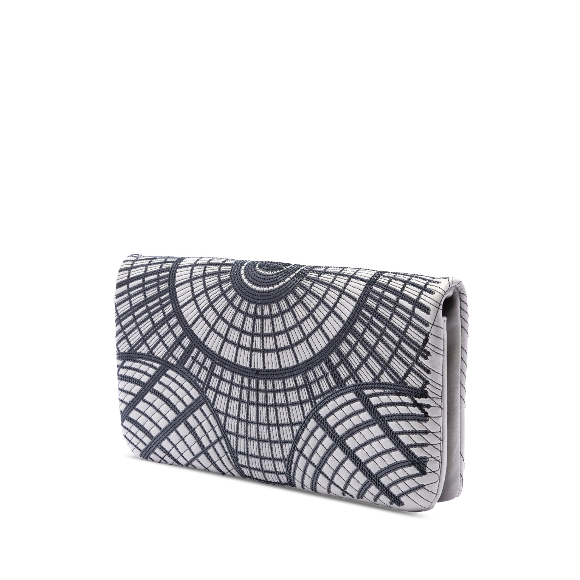 Chanel Sequin Embellished Lambskin Grand Palais Clutch