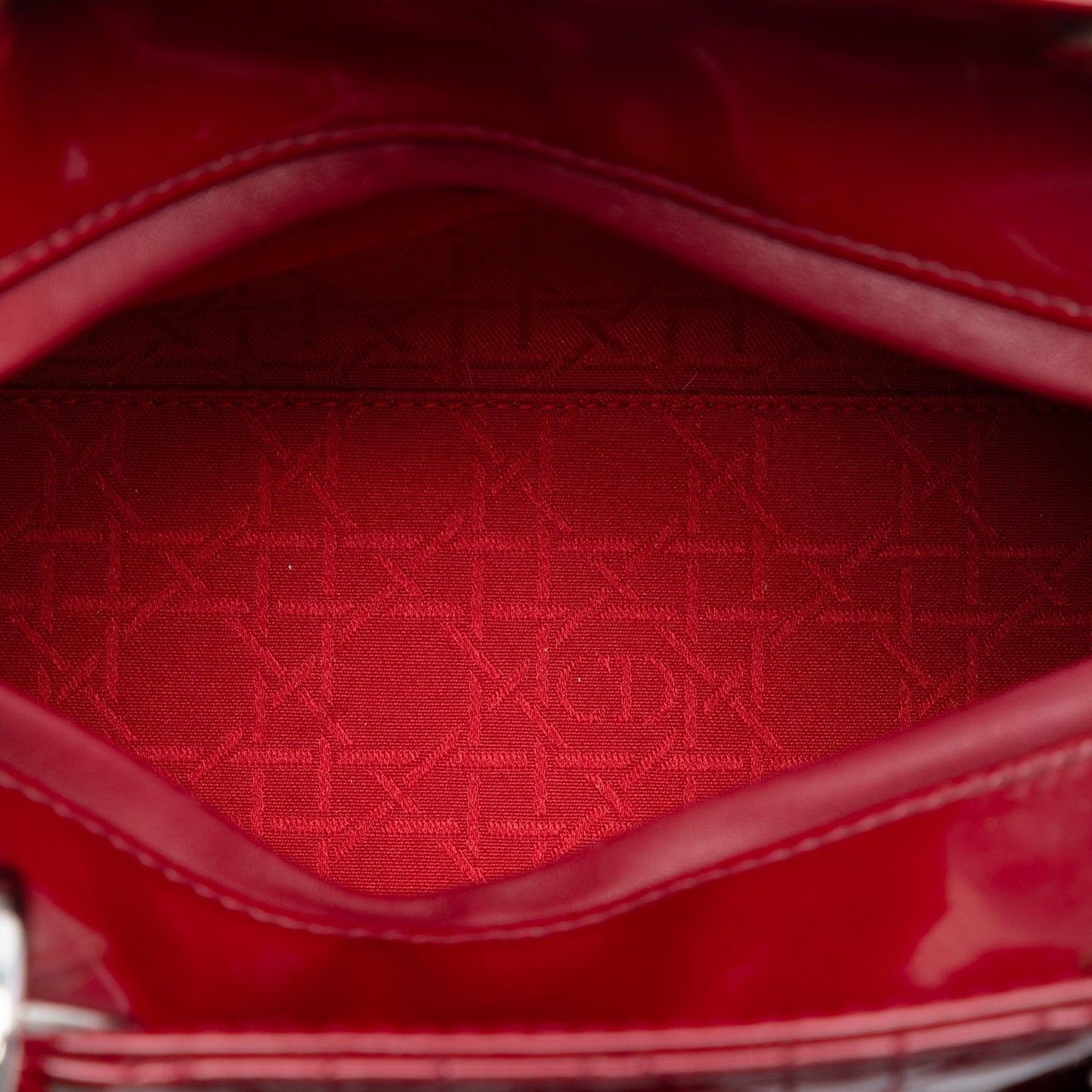 Dior Medium Patent Cannage Lady Dior