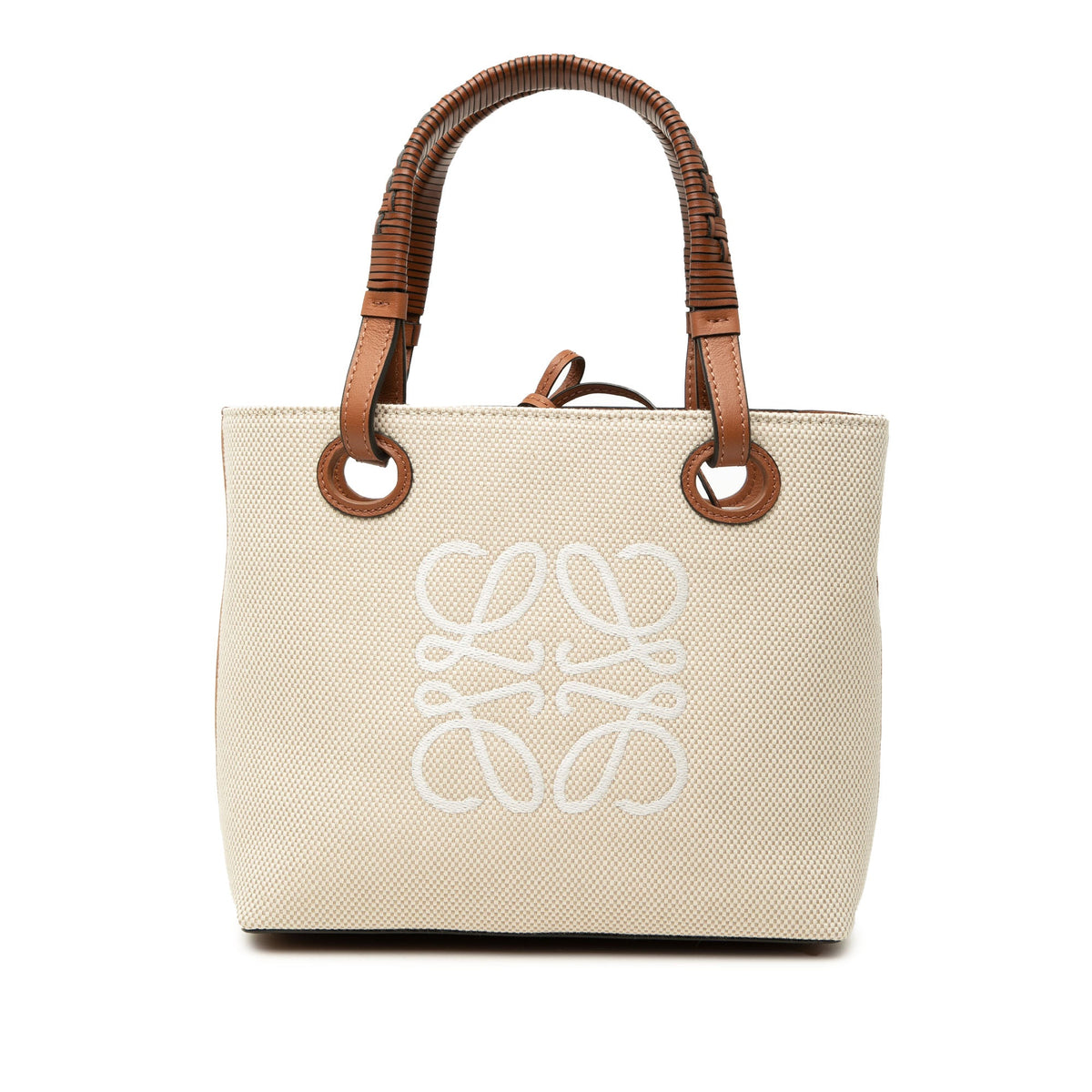 LOEWE Mini Canvas Anagram Tote