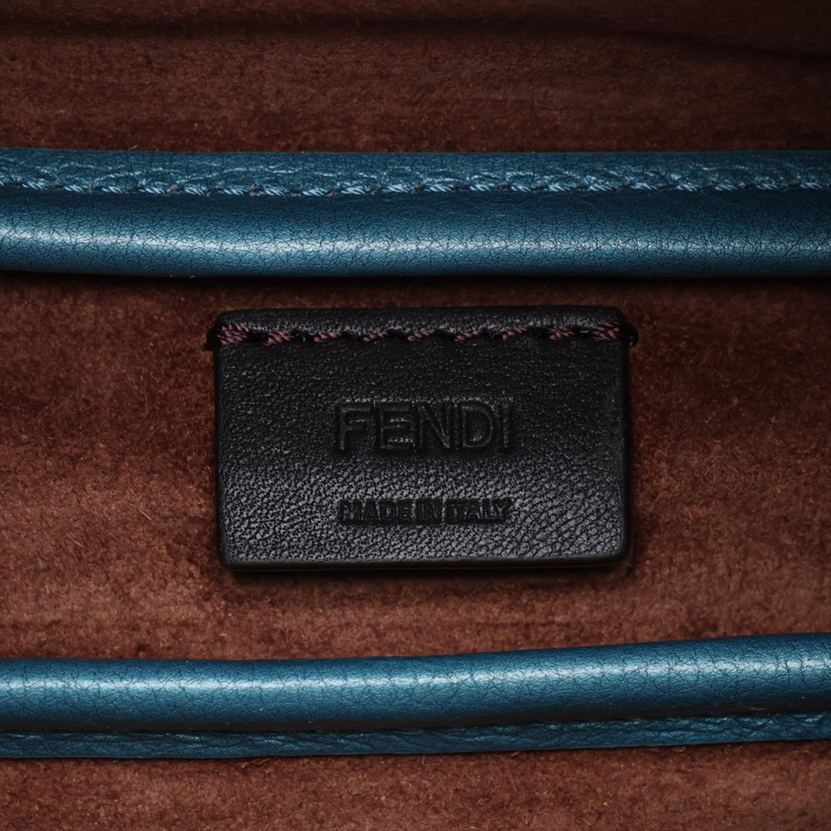 Fendi Mini Leather Simply Handbag — Blue
