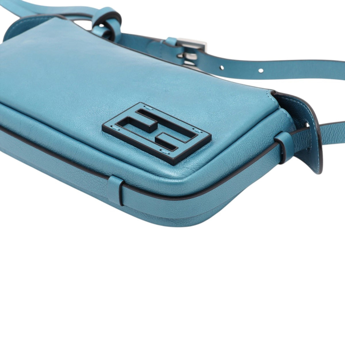 Fendi Mini Leather Simply Handbag — Blue