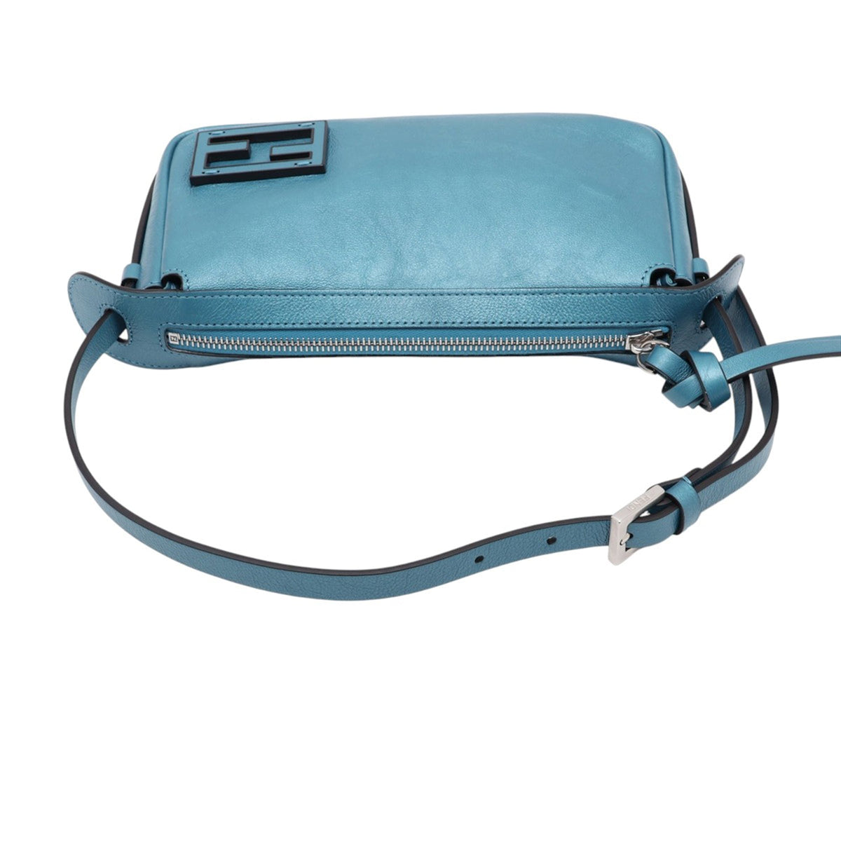 Fendi Mini Leather Simply Handbag — Blue