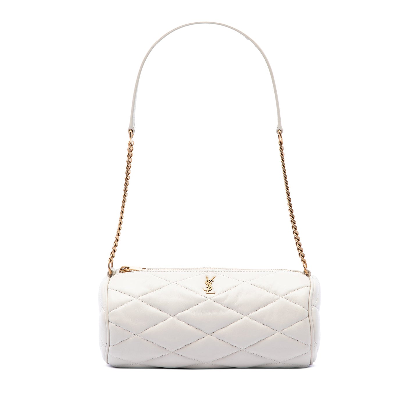 Saint Laurent Mini Quilted Lambskin Sade Tube Bag