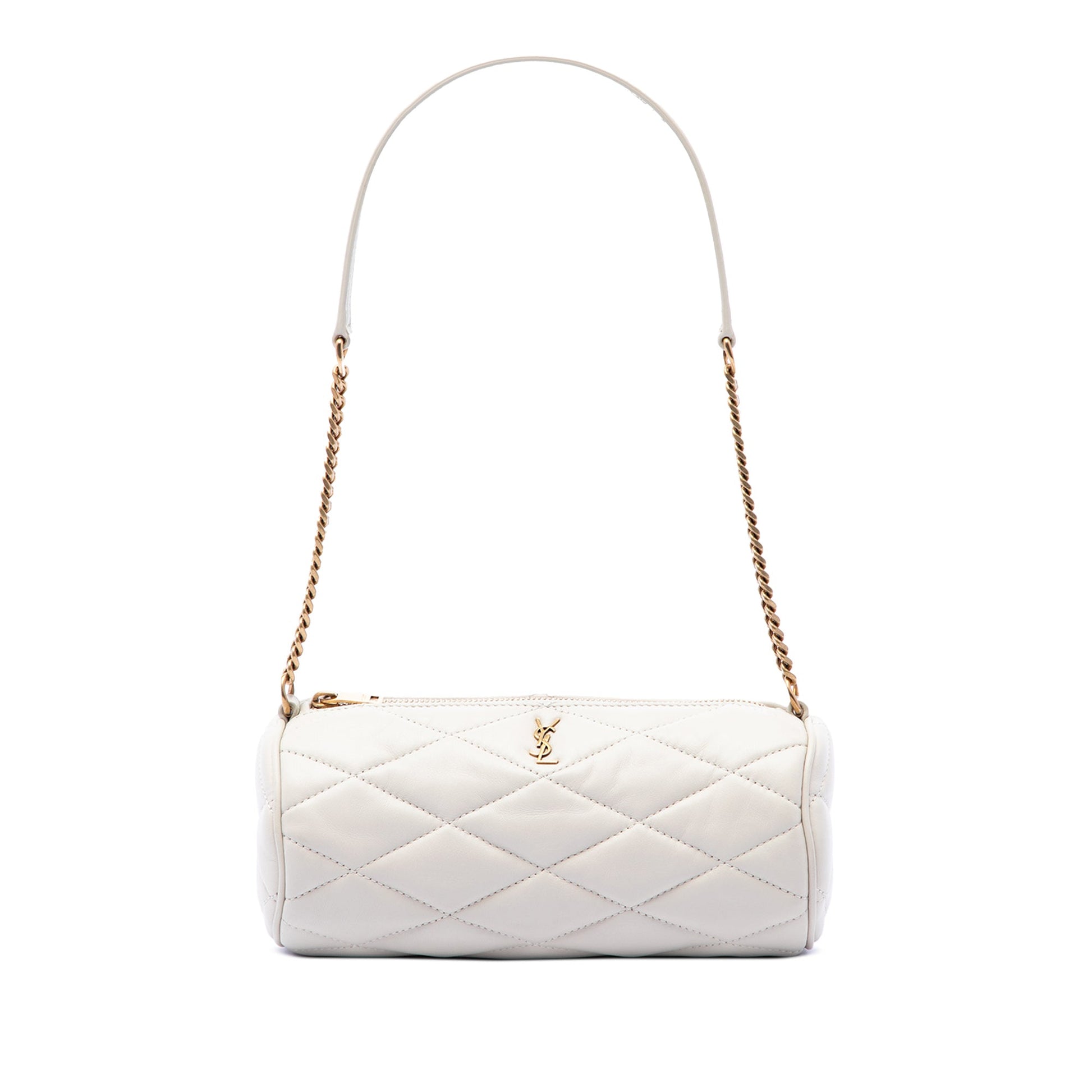 Saint Laurent Mini Quilted Lambskin Sade Tube Bag