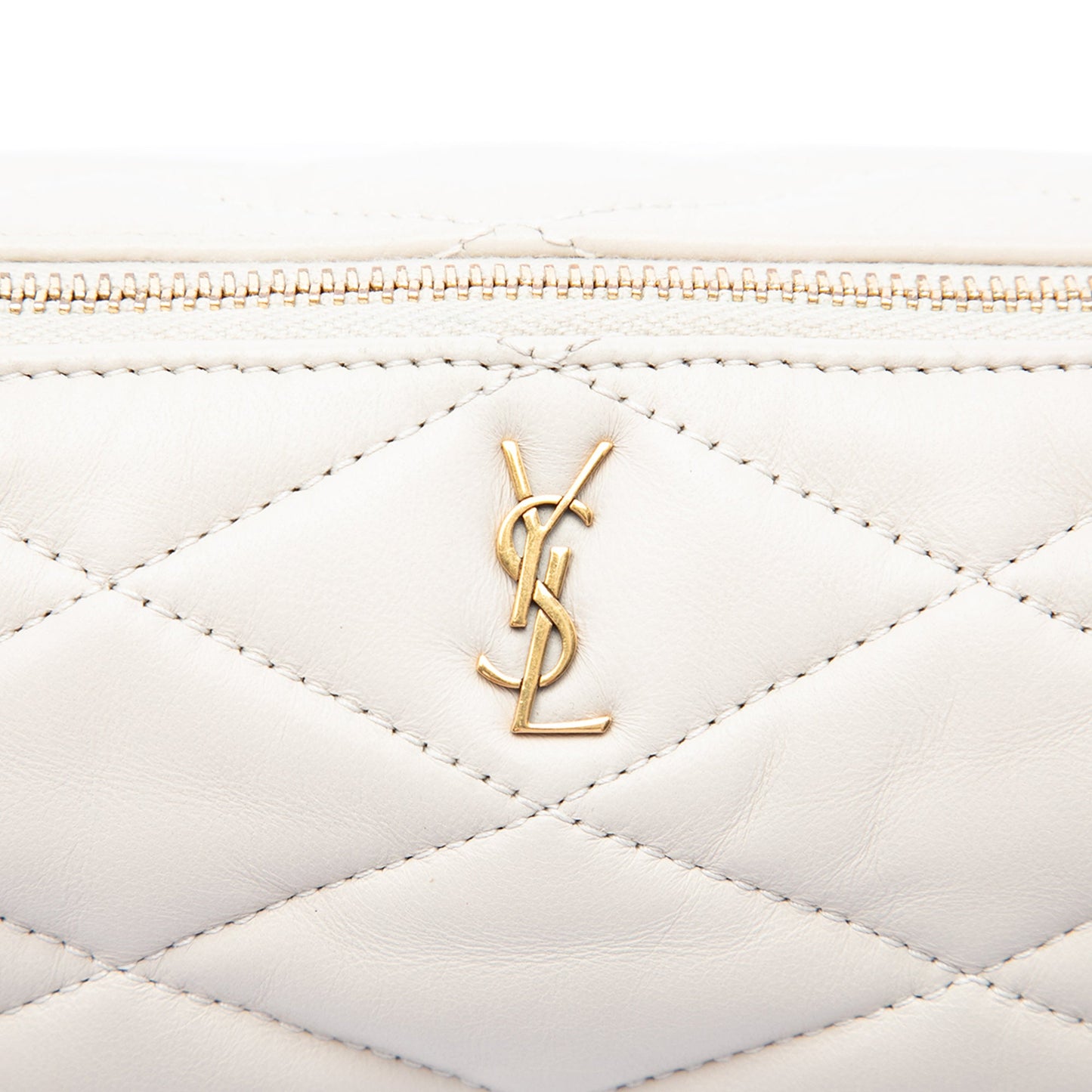 Saint Laurent Mini Quilted Lambskin Sade Tube Bag