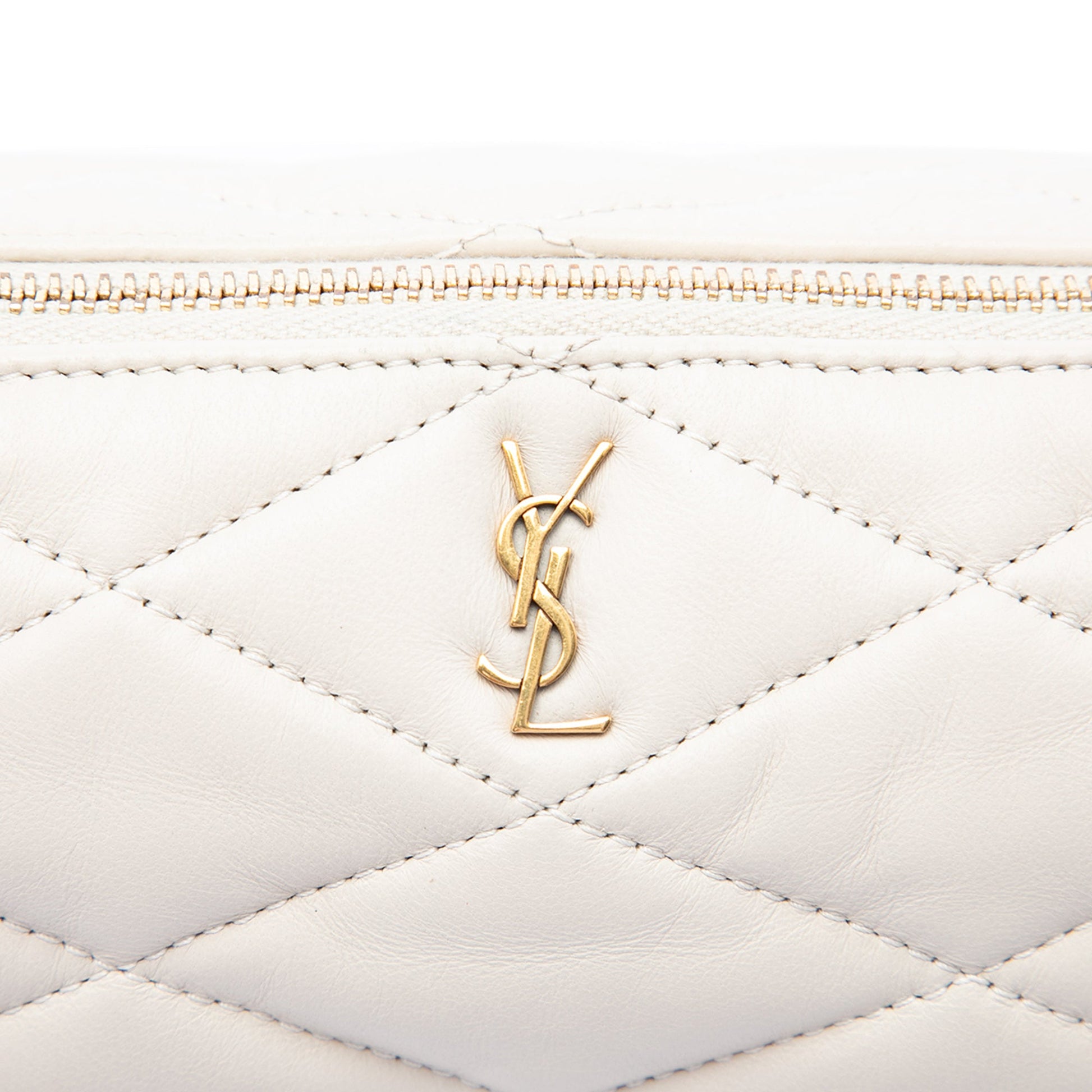 Saint Laurent Mini Quilted Lambskin Sade Tube Bag