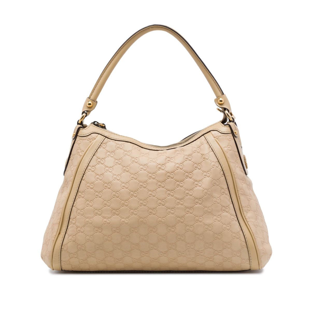 Gucci Guccissima Scarlett Shoulder Bag — Beige