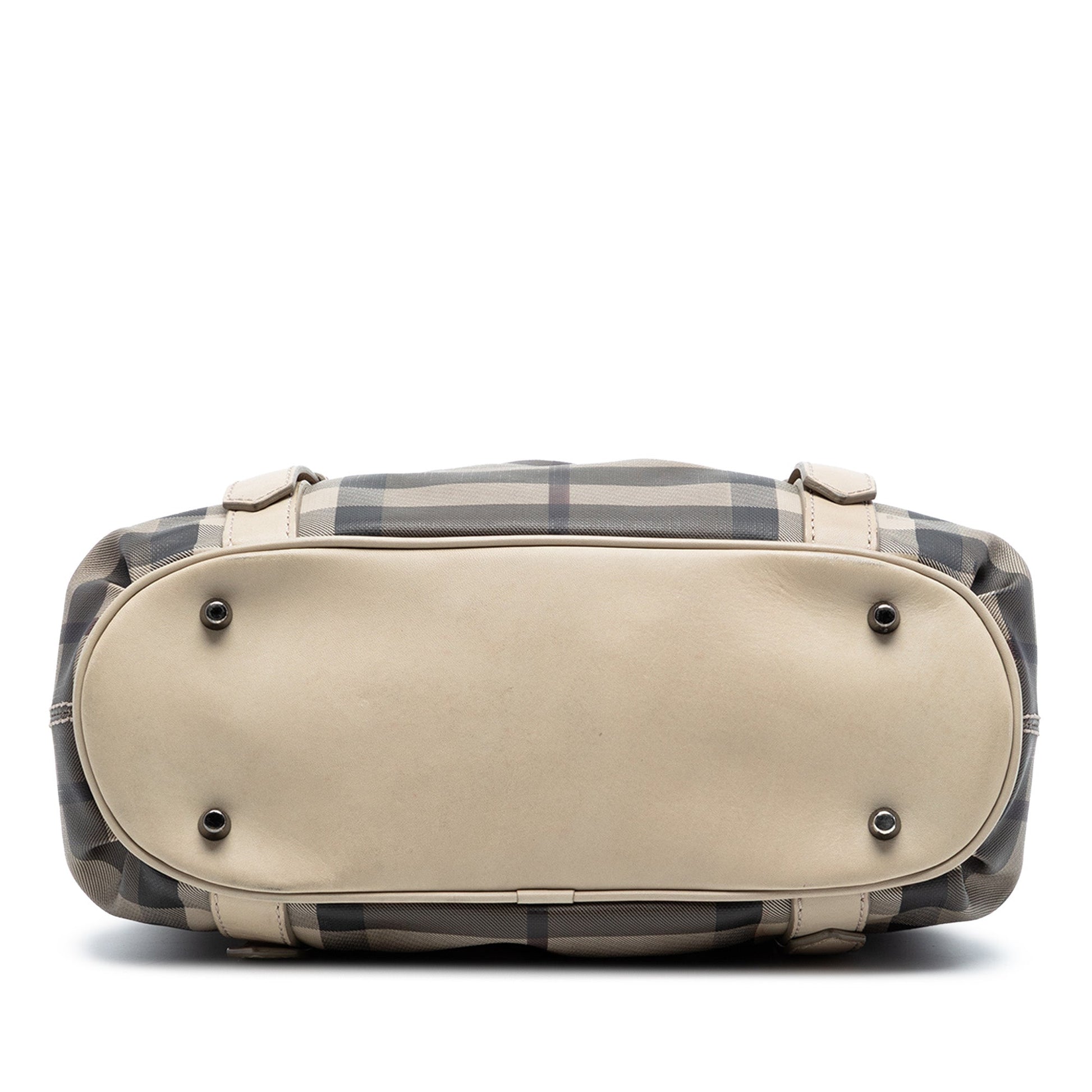 Small Smoke Check Coated Canvas Northfield Satchel