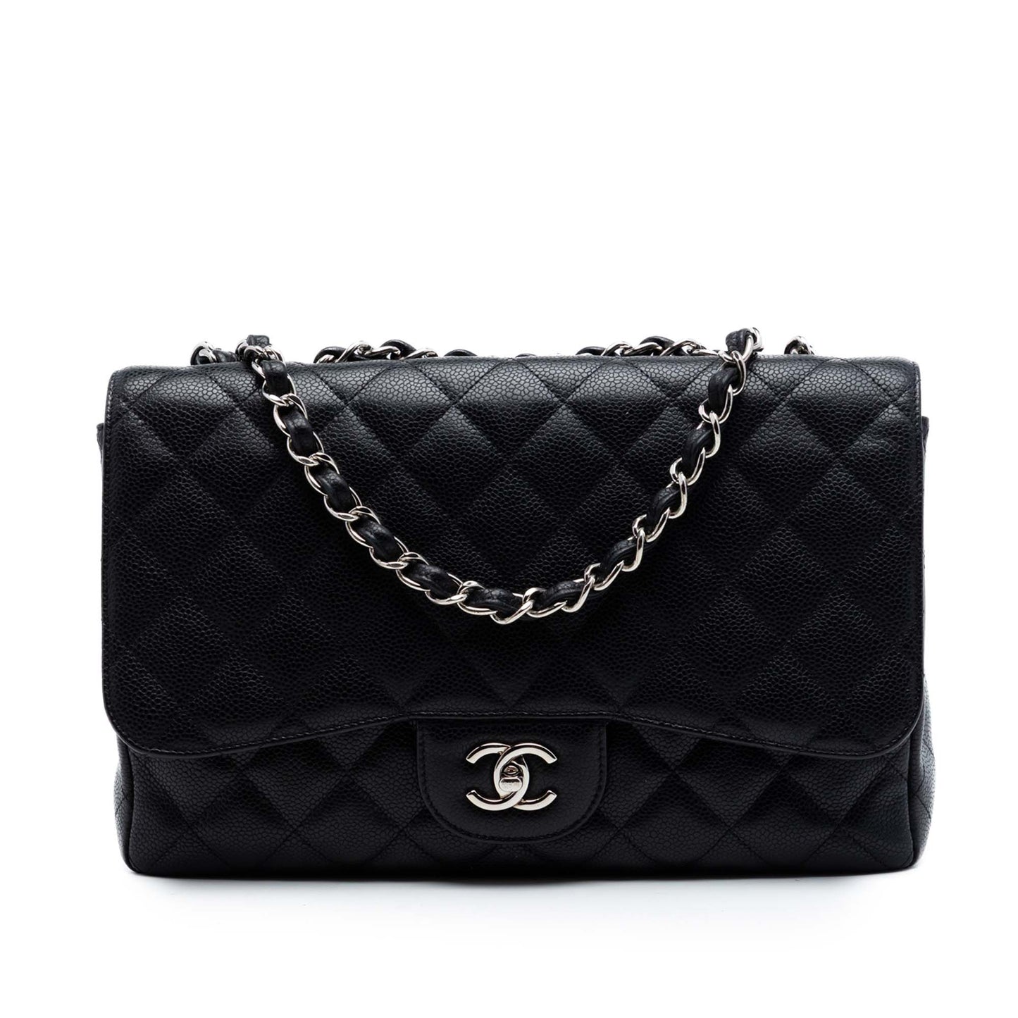 Chanel Jumbo Classic Caviar Single Flap