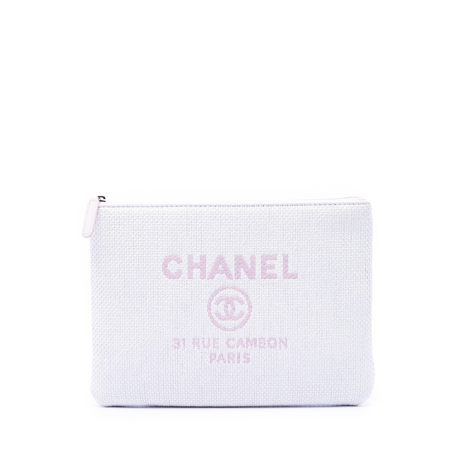 Chanel Medium Raffia Deauville O Case Clutch