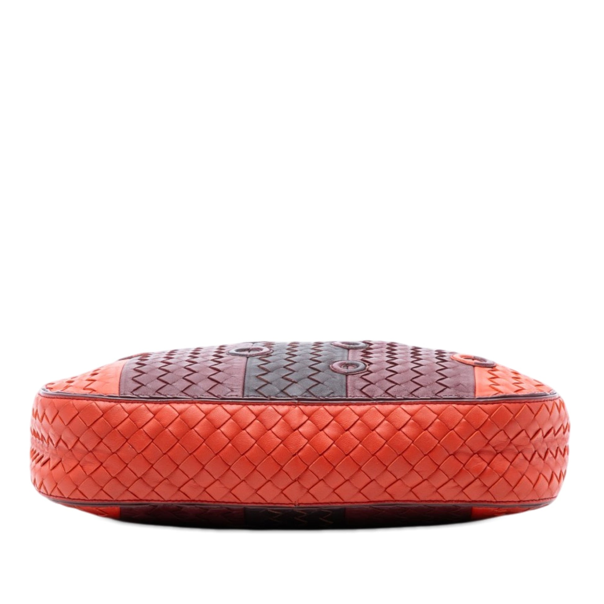 Bottega Veneta Multicolor Nappa Intrecciato Grommet Loop Hobo