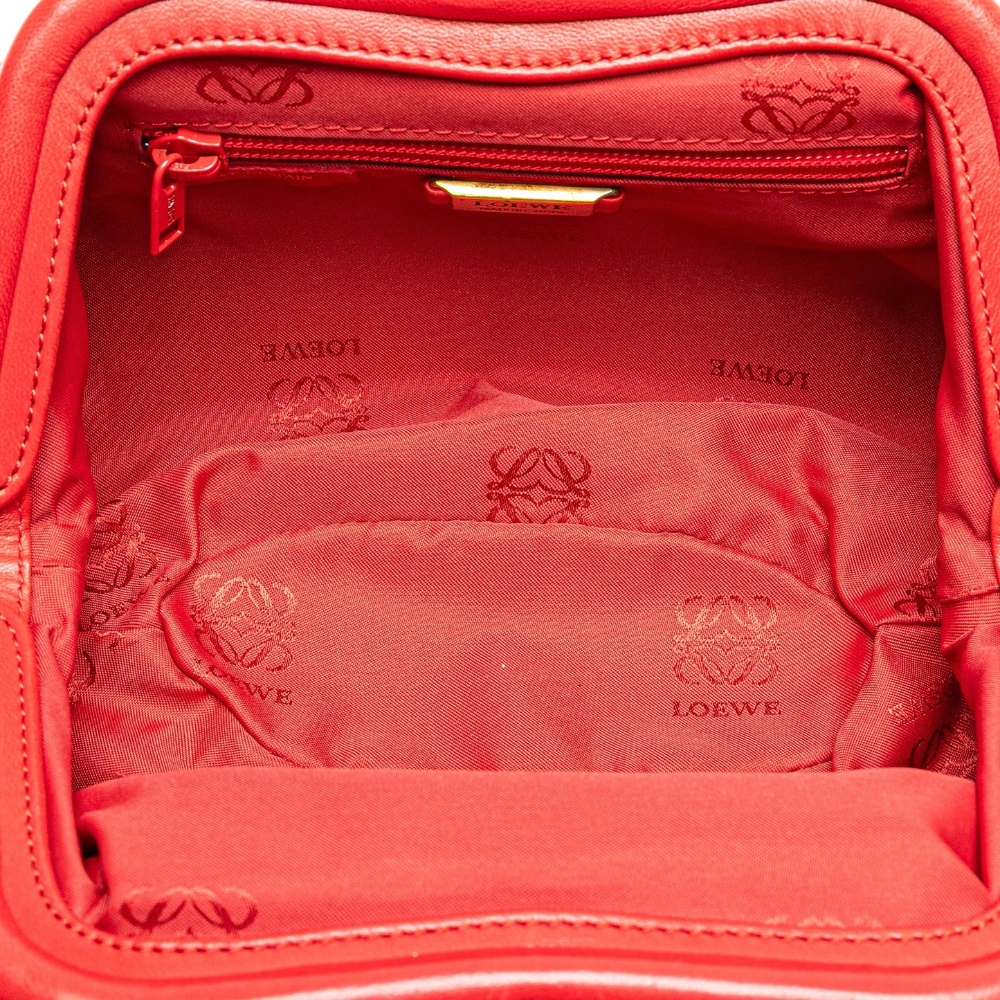 LOEWE Leather Anagram Frame Handbag