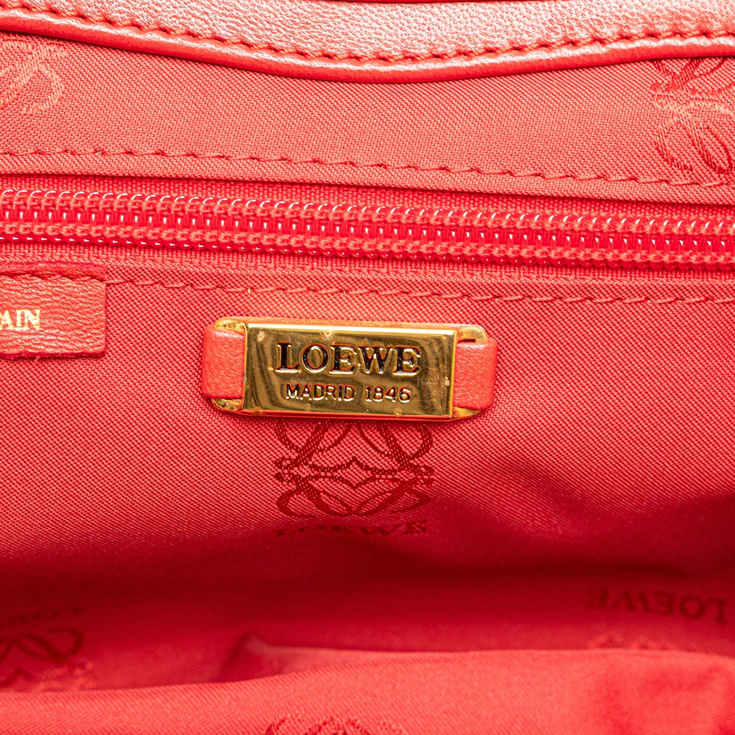 LOEWE Leather Anagram Frame Handbag