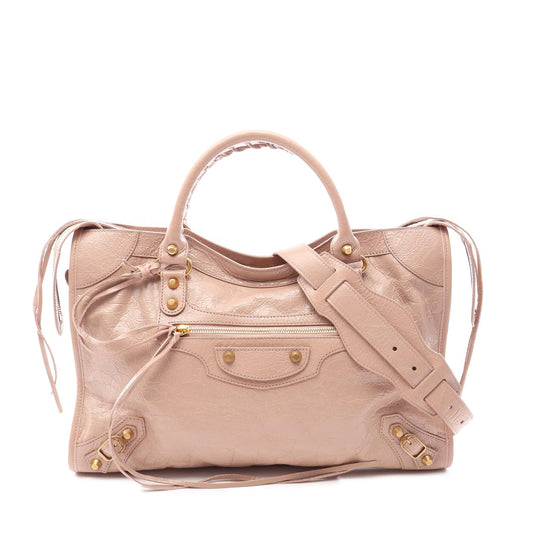 Balenciaga Medium Lambskin Le City Satchel