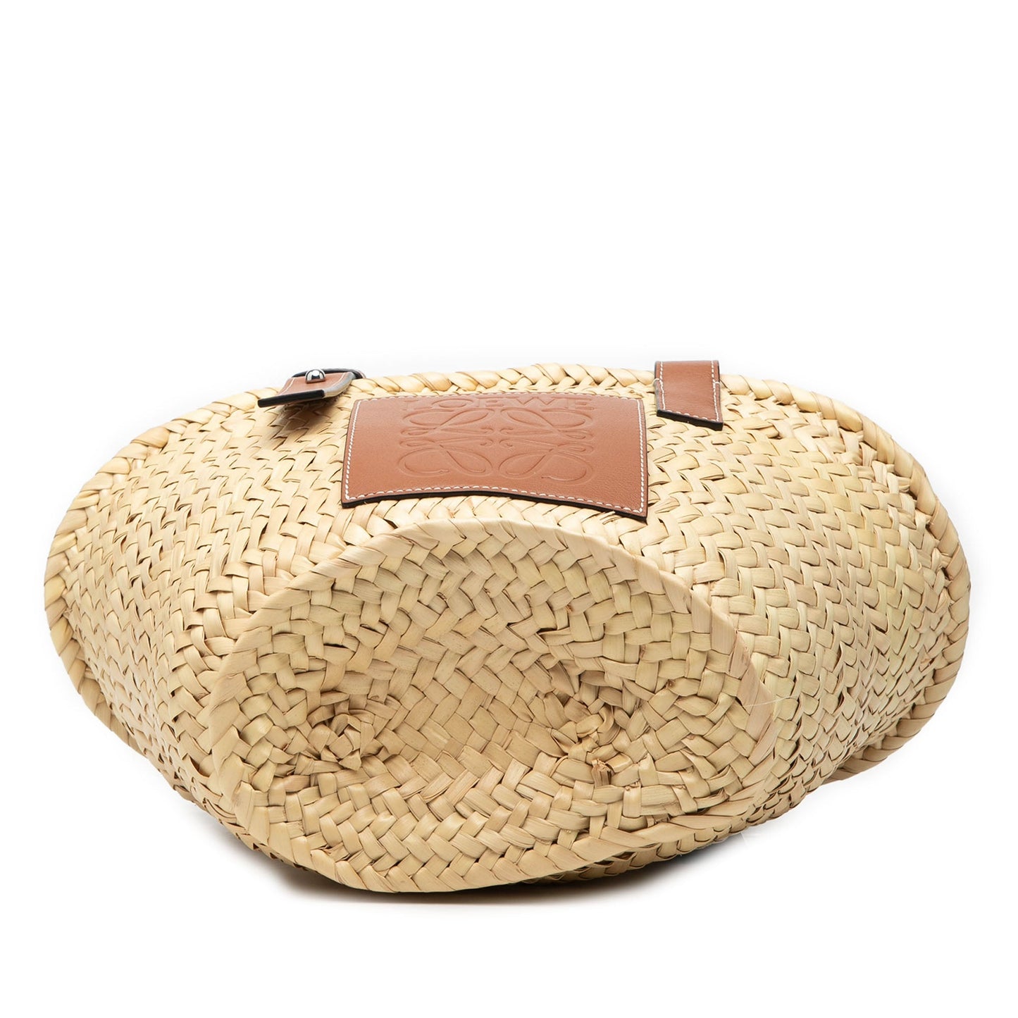 LOEWE Small Raffia Anagram Basket Tote