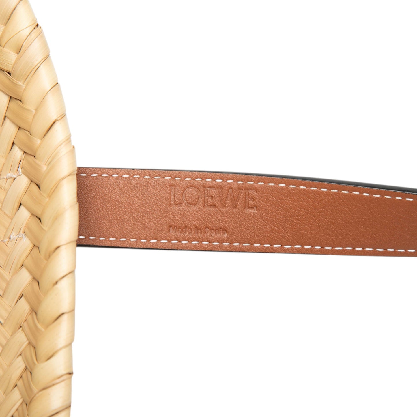 LOEWE Small Raffia Anagram Basket Tote