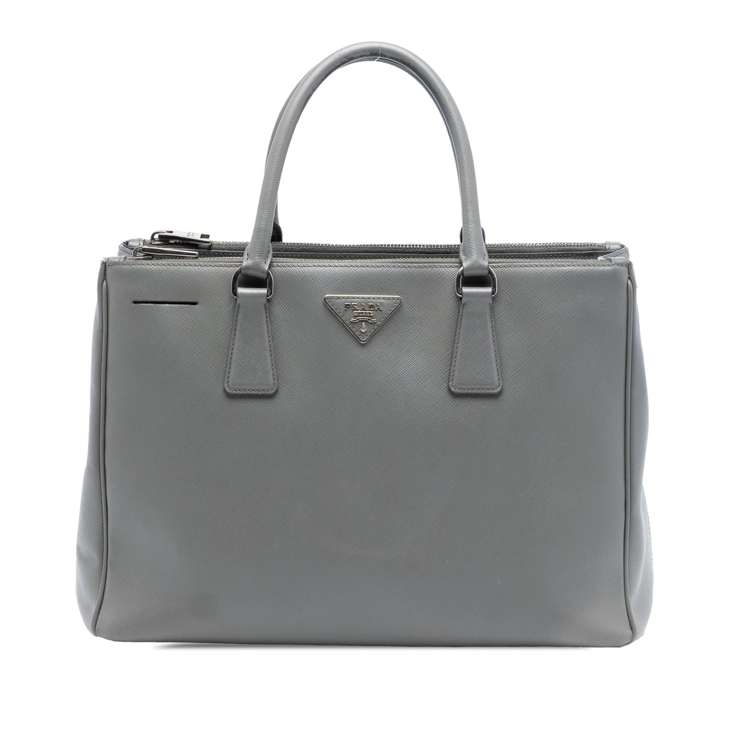 Prada Medium Saffiano Lux Galleria Double Zip Satchel