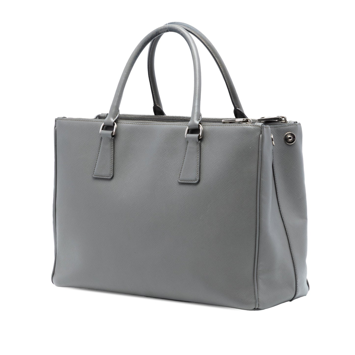 Prada Medium Saffiano Lux Galleria Double Zip Satchel
