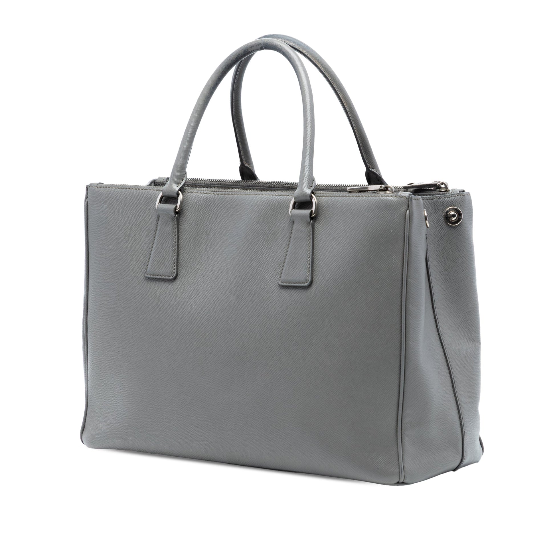 Prada Medium Saffiano Lux Galleria Double Zip Satchel