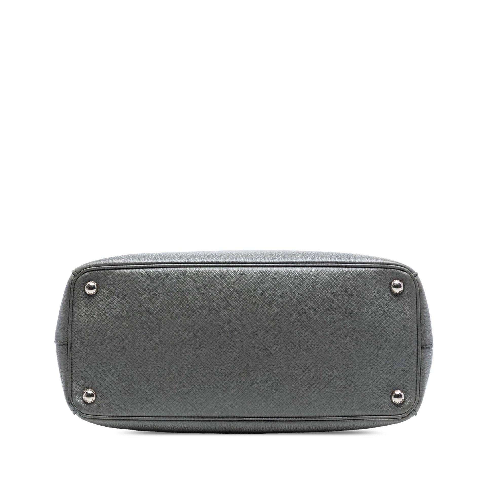 Prada Medium Saffiano Lux Galleria Double Zip Satchel