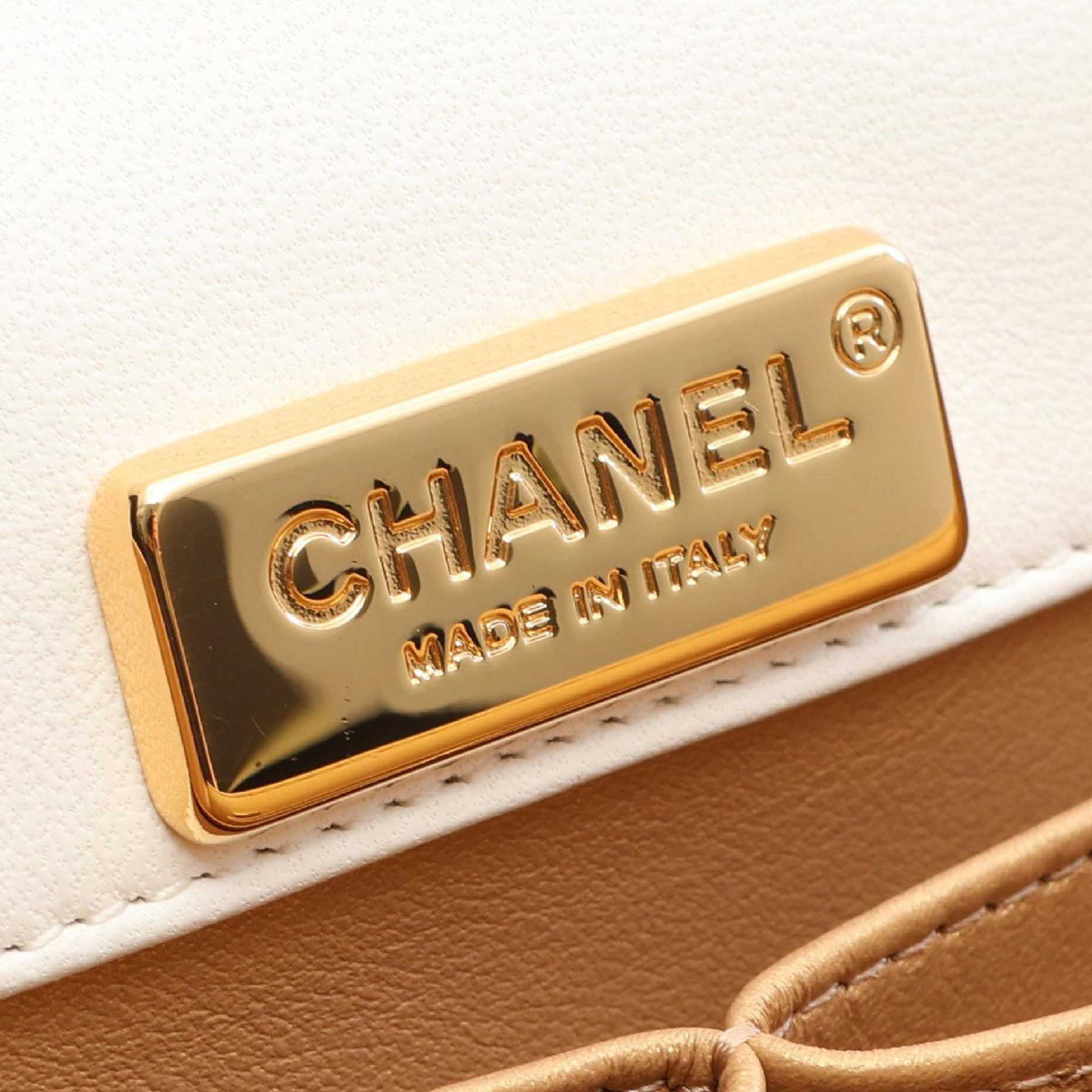 Chanel Mini CC Quilted Lambskin Plate Top Handle Flap