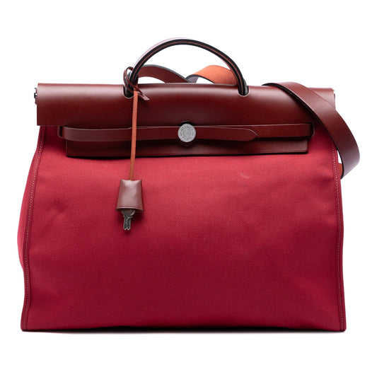 Hermès Toile Herbag Zip 39