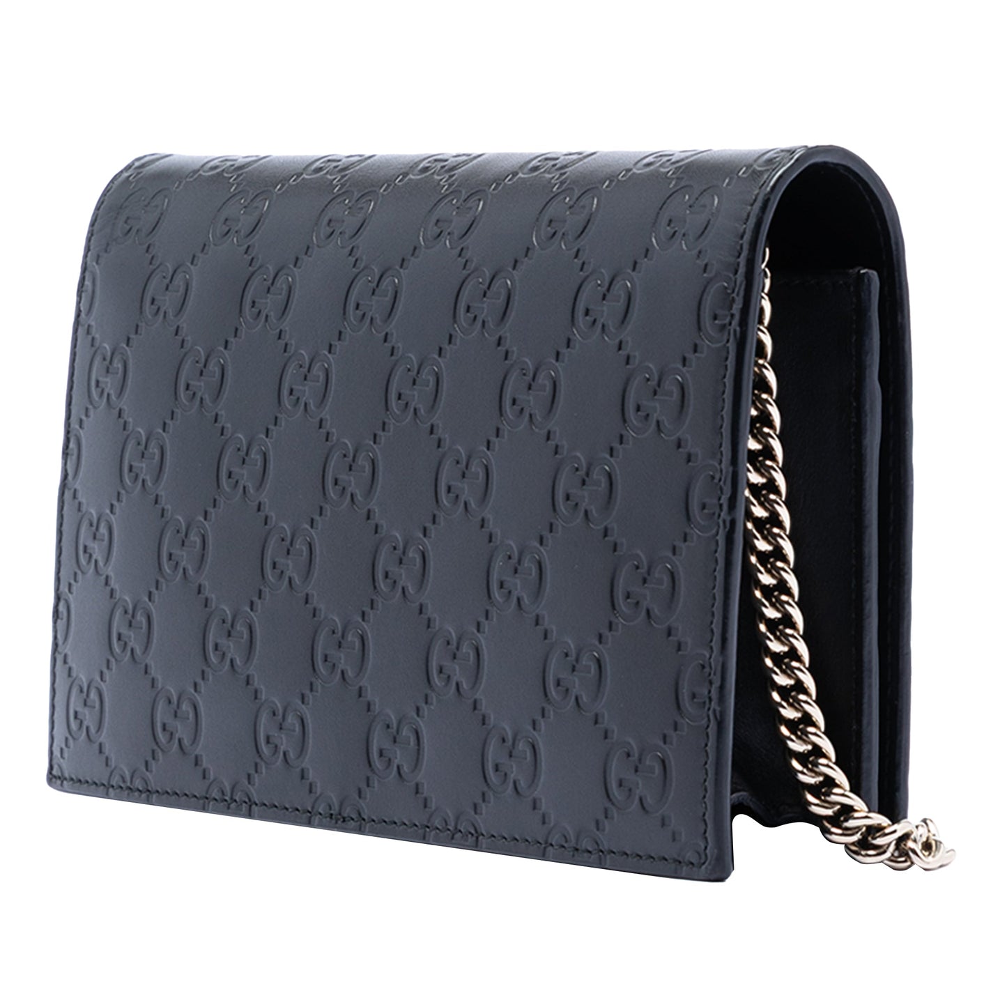 Gucci Mini Guccissima Bow Signature Wallet On Chain