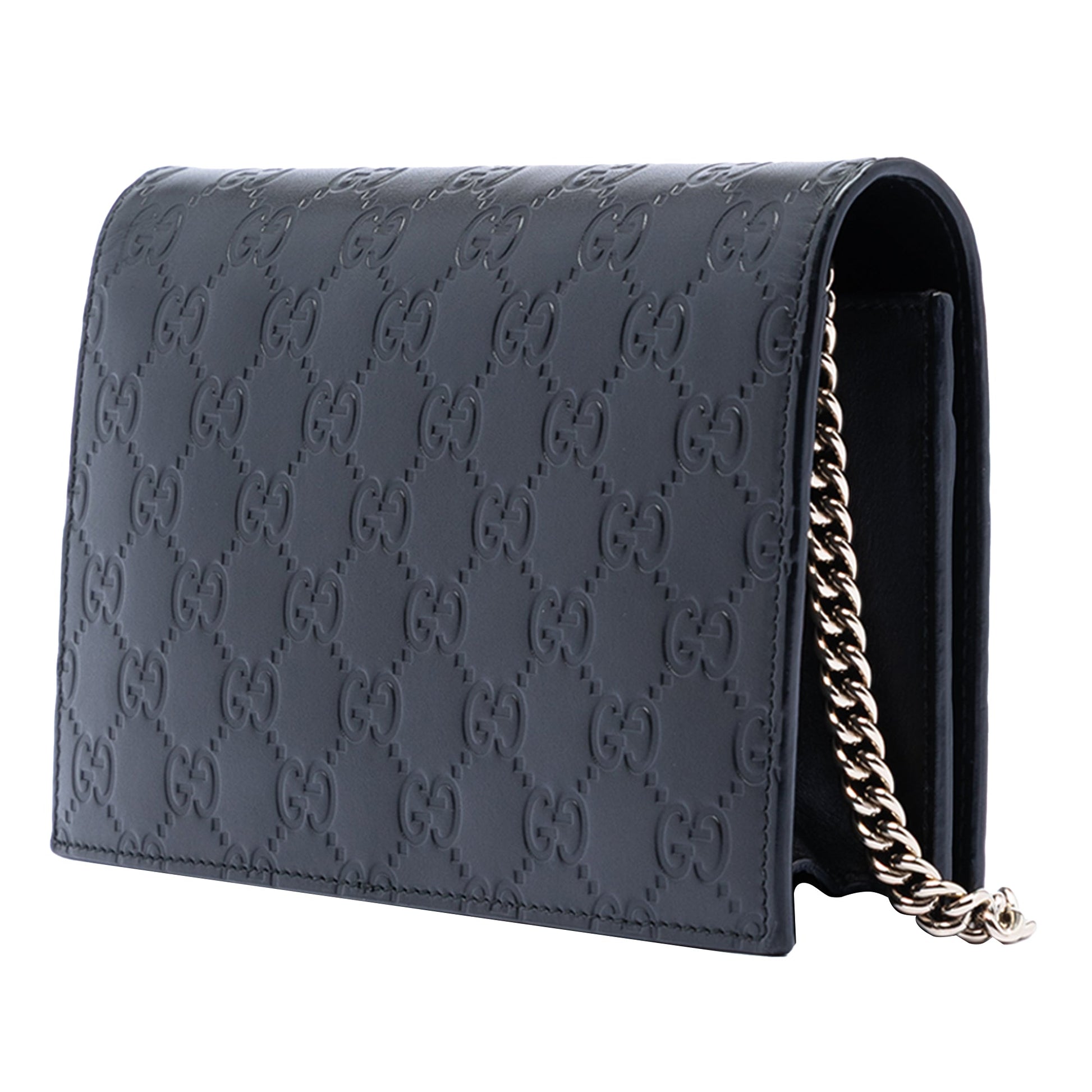 Gucci Mini Guccissima Bow Signature Wallet On Chain