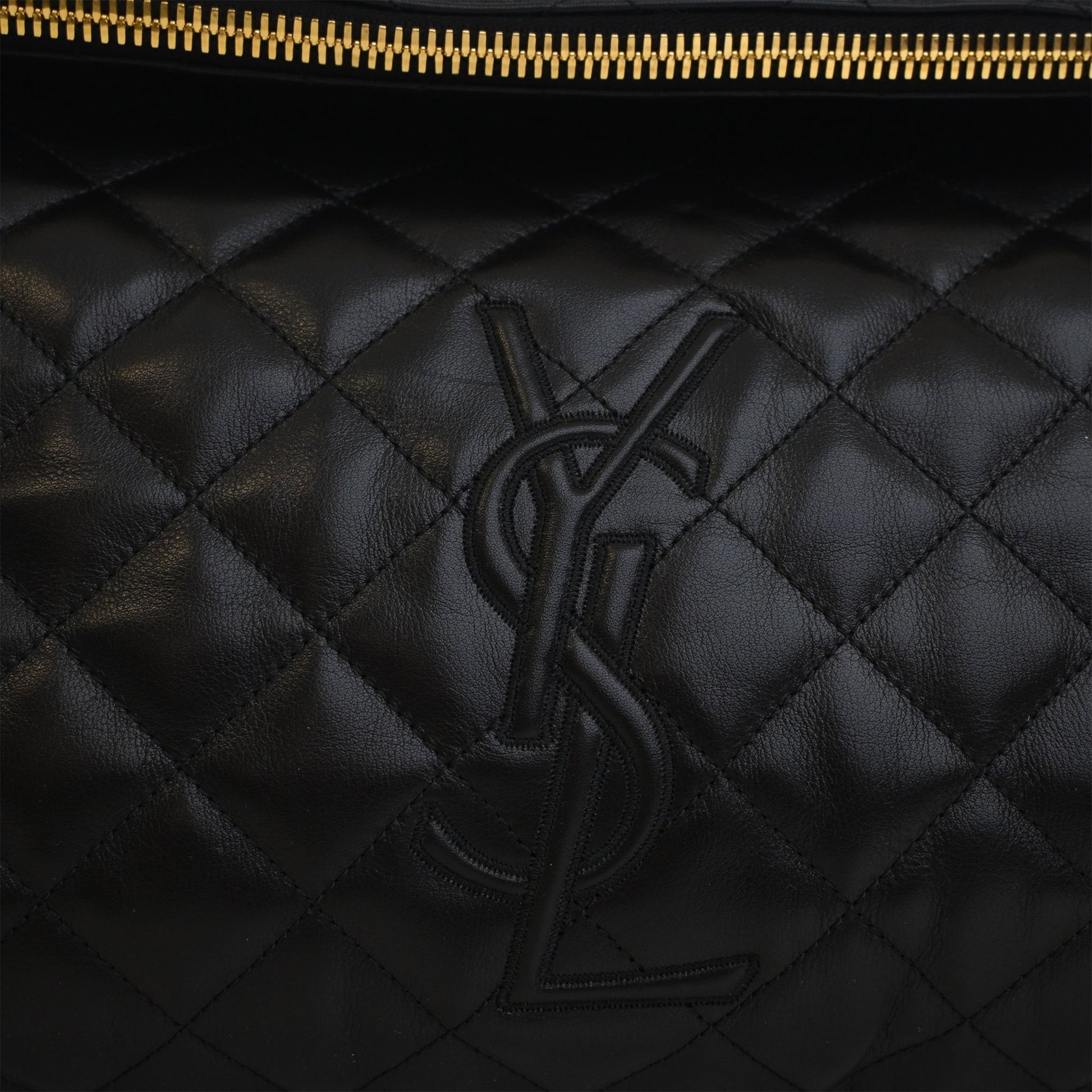 Saint Laurent Quilted Calfskin Monogram ES Giant Travel Bag