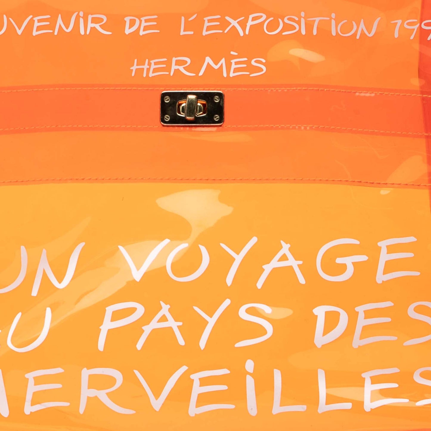 Hermès Vinyl Souvenir De L Exposition Kelly Handbag