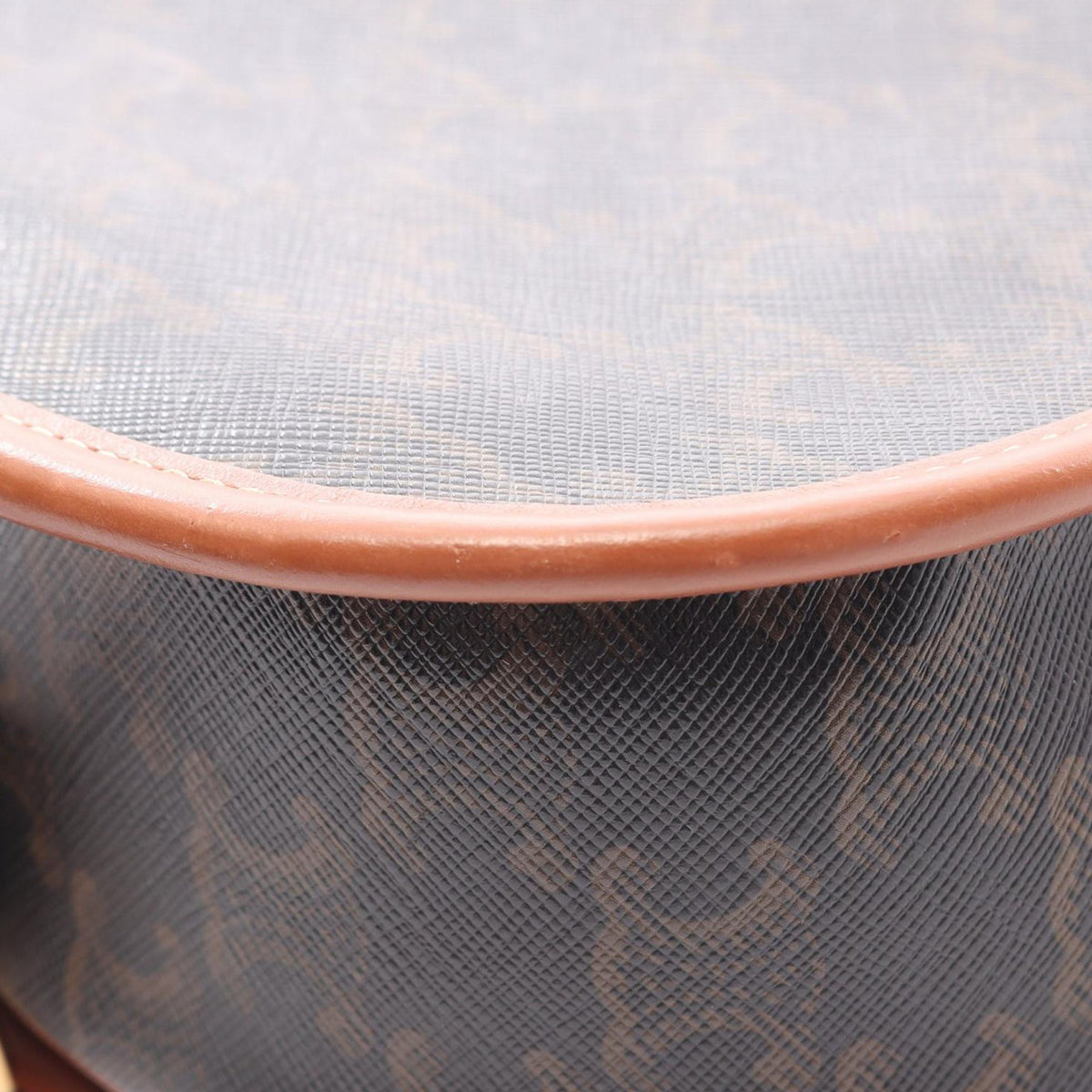 Celine Medium Triomphe Coated Canvas Folco Crossbody