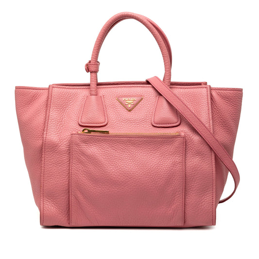 Prada Vitello Daino Shopping Tote
