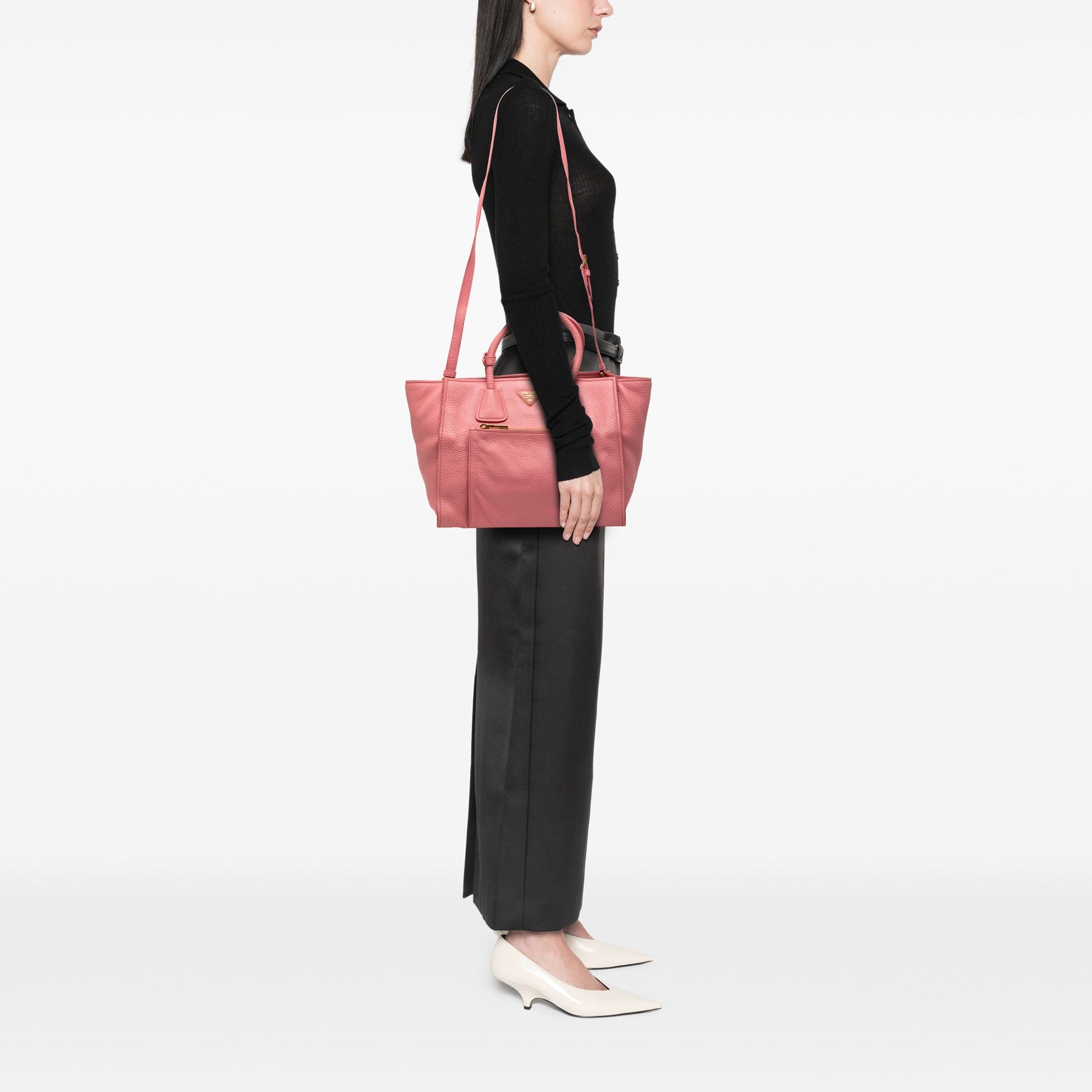 Prada Vitello Daino Shopping Tote