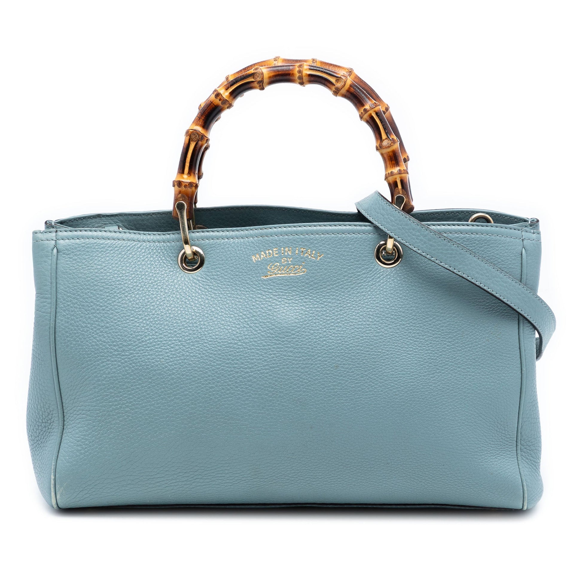 Gucci Medium Calfskin Bamboo Shopper Satchel