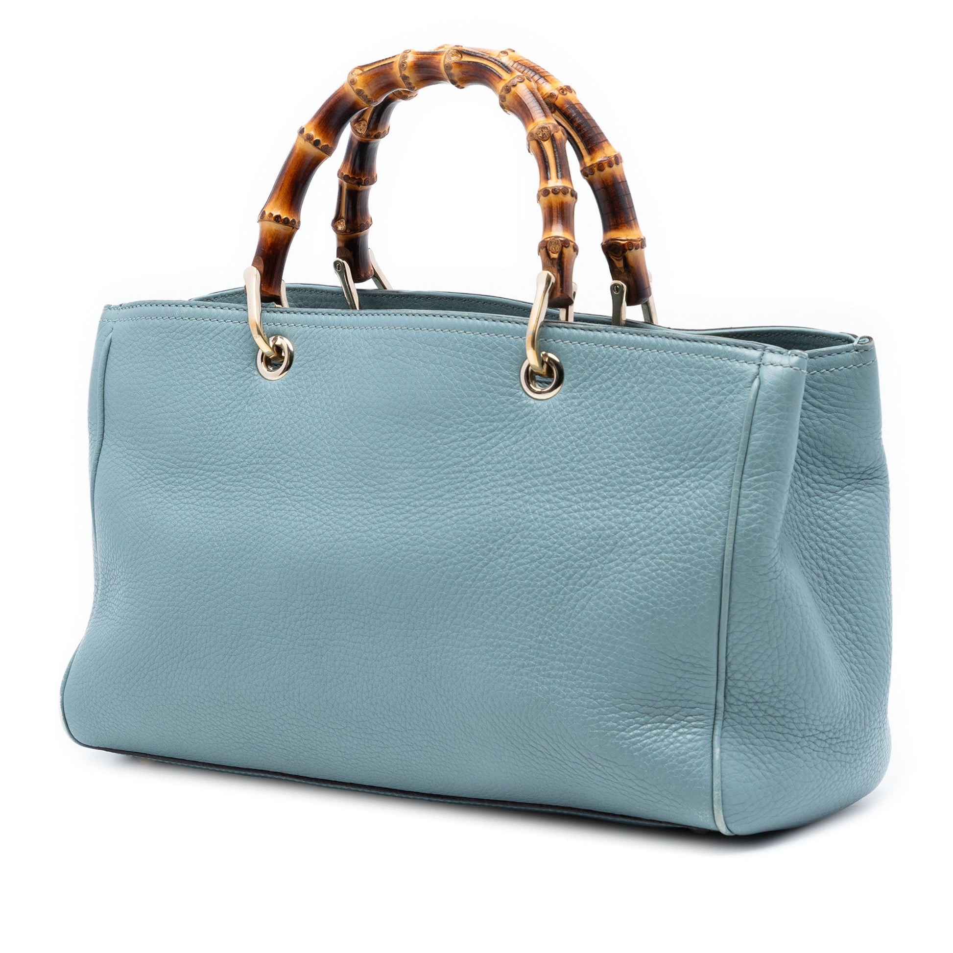 Gucci Medium Calfskin Bamboo Shopper Satchel