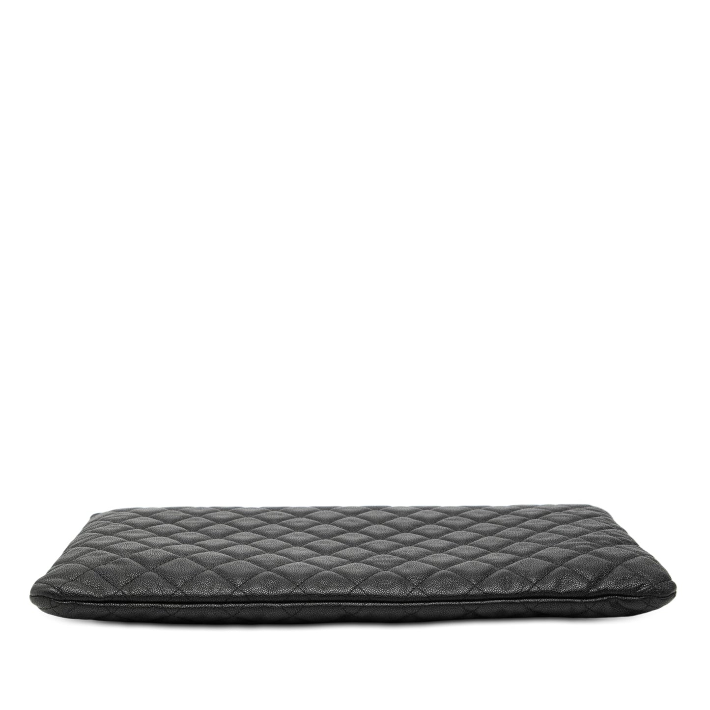 Chanel Large Quilted Caviar Boy O Case Clutch