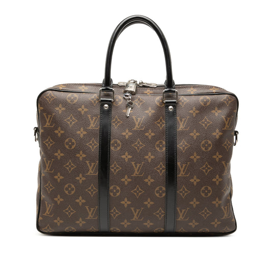 Monogram Macassar Porte Documents Jour