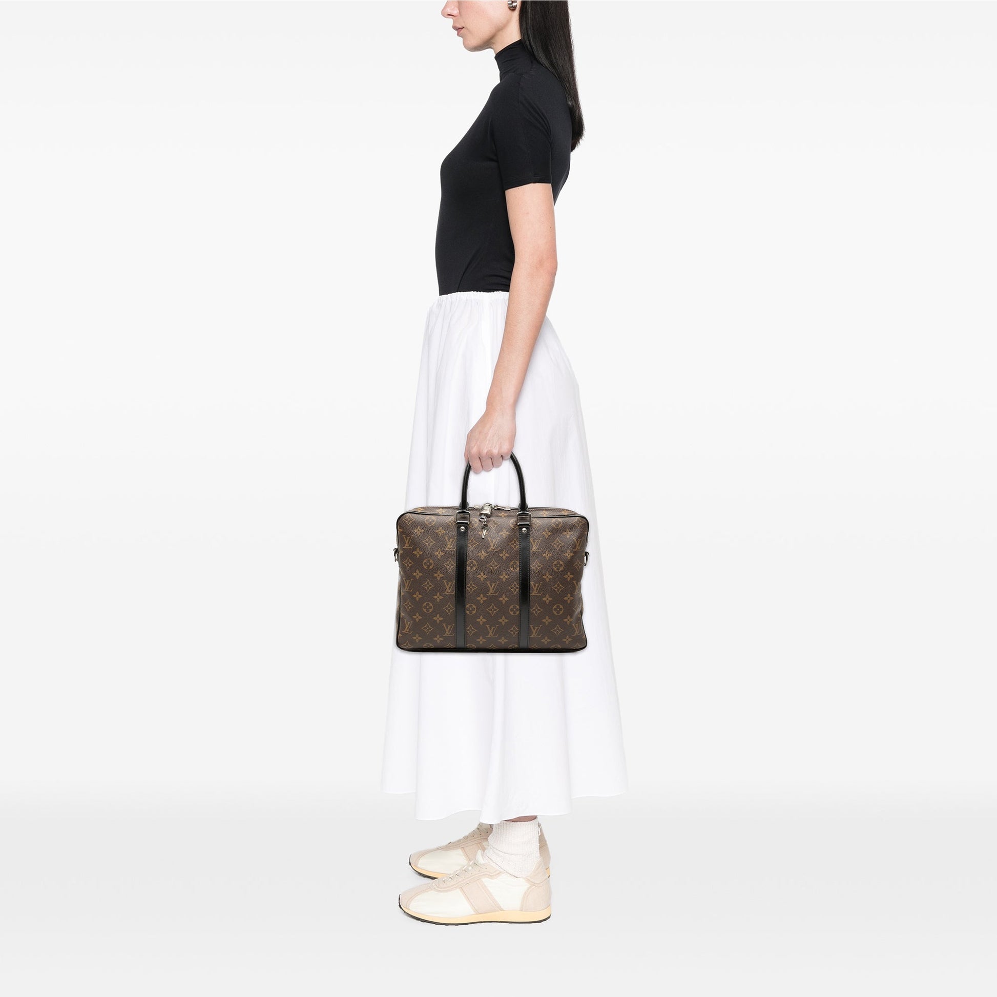 Monogram Macassar Porte Documents Jour