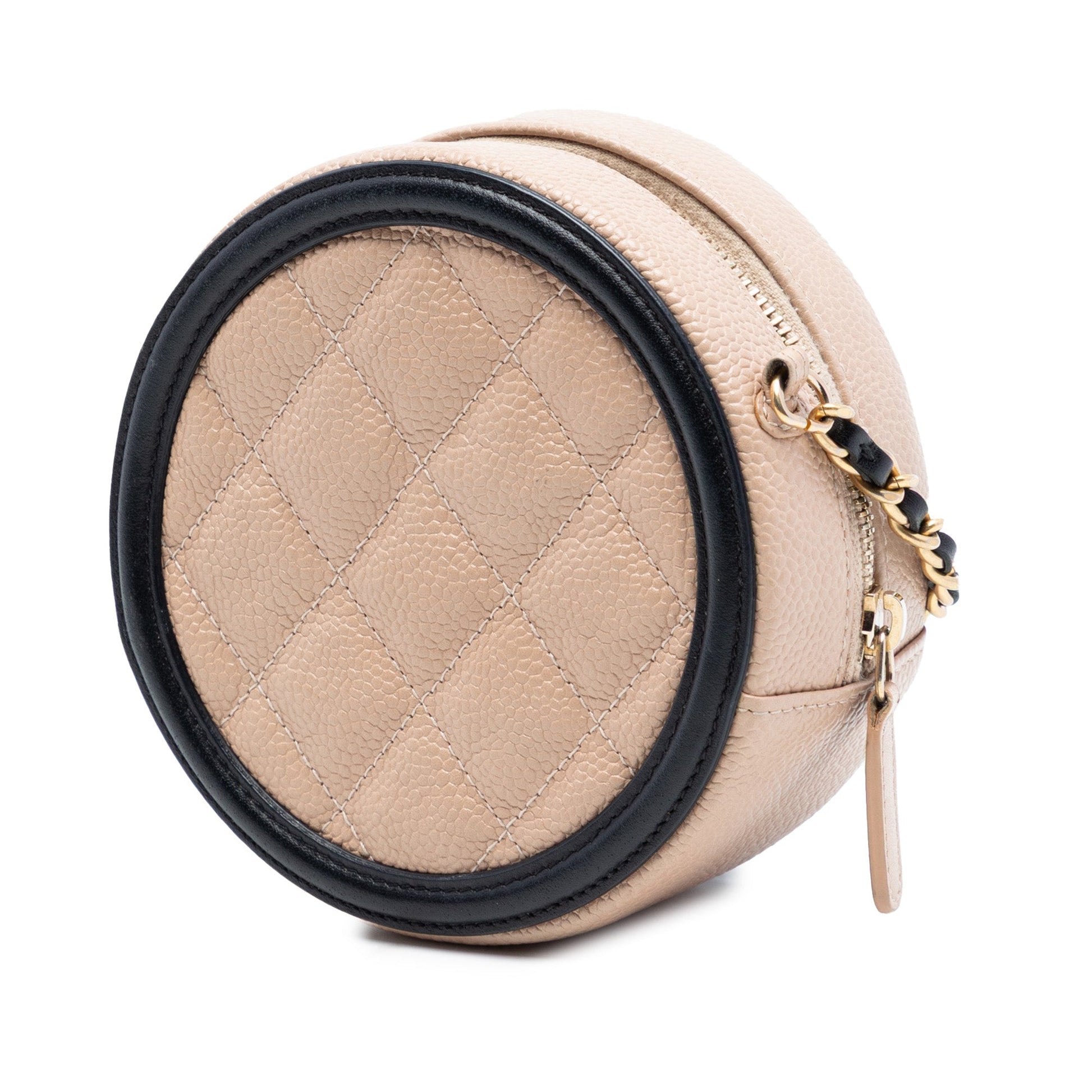 Caviar CC Filigree Round Crossbody