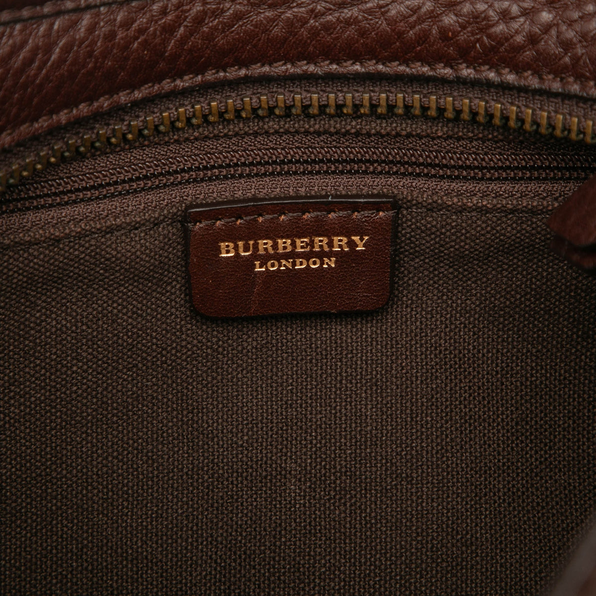 Burberry Haymarket Check Canvas Shoulder Bag — Brown