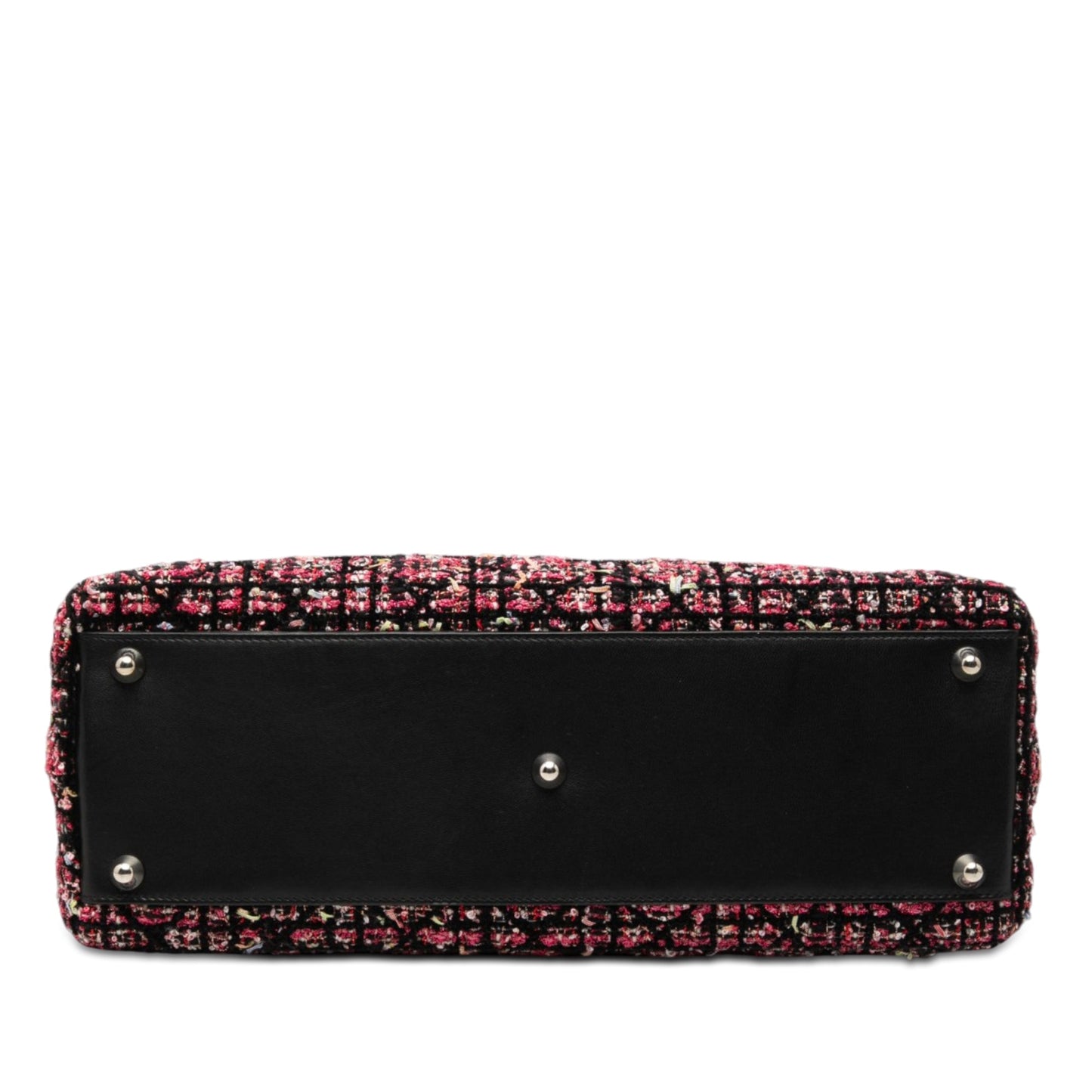 Dior Large Tweed Cannage Fringe Lady Dior