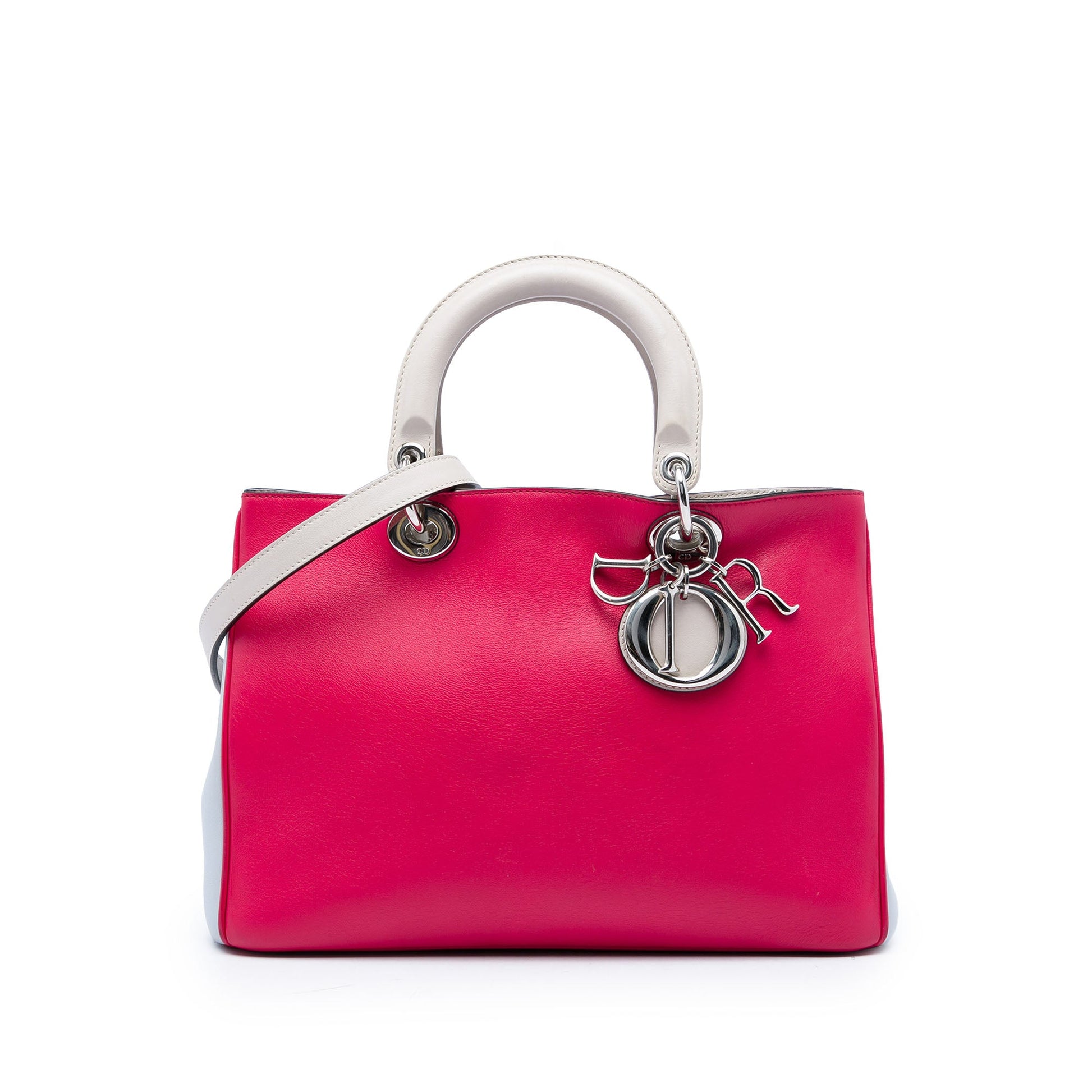 Dior Medium Tricolor Calfskin Diorissimo Tote